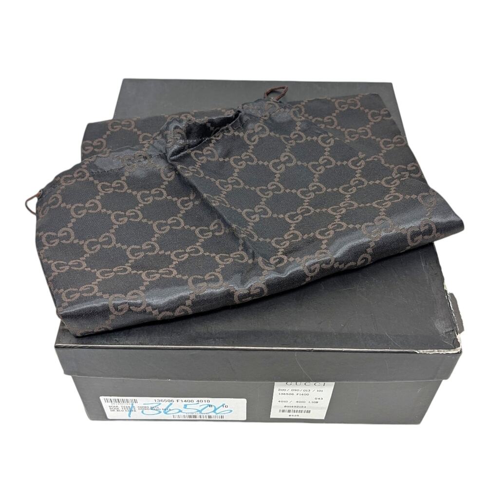 Gucci Vintage Tom Ford Final Collection 2004 Runway Silk Ankle Tie Platform 10 - Picture 15 of 16